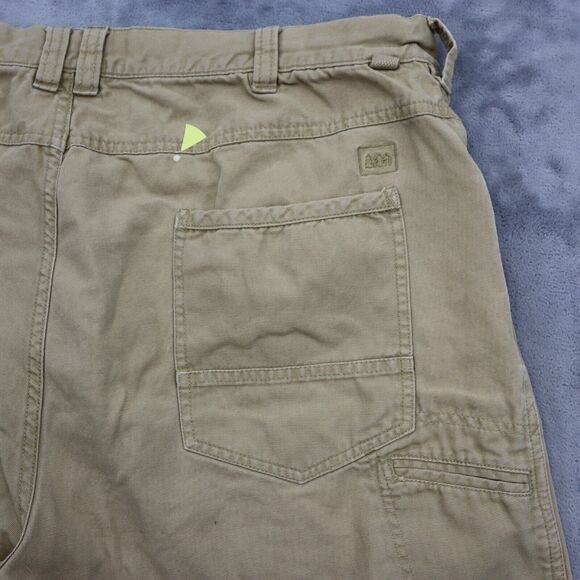 Rei Shorts Mens 38 Brown High Waist Flat Front 5 Pocket Design Casual Chino - Picture 8 of 15